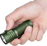 Olight Baton Turbo Water-Resistant Rechargeable Flashlight OD Green Aluminum Body SKU OLTBTNTURBOODG