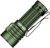 Olight Baton Turbo Water-Resistant Rechargeable Flashlight OD Green Aluminum Body SKU OLTBTNTURBOODG