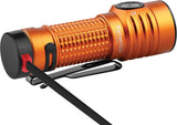 Olight Baton Turbo Water-Resistant Rechargeable Flashlight Orange Aluminum Body SKU OLTBTNTURBOOGCW