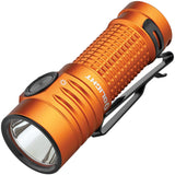Olight Baton Turbo Water-Resistant Rechargeable Flashlight Orange Aluminum Body SKU OLTBTNTURBOOGCW