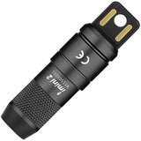 Olight iMini 2 Magnetic Water-Resistance Rechargeable Flashlight Black Aluminum Body SKU OLTIMINI2BK