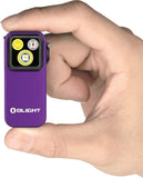 Olight Oclip Pro Water-Resistant Rechargeable Flashlight Purple Aluminum Body SKU OLTOCLIPPROPU