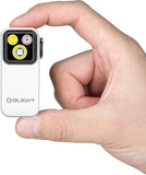 Olight Oclip Pro Water-Resistant Rechargeable Flashlight White Aluminum Body SKU OLTOCLIPPROWH