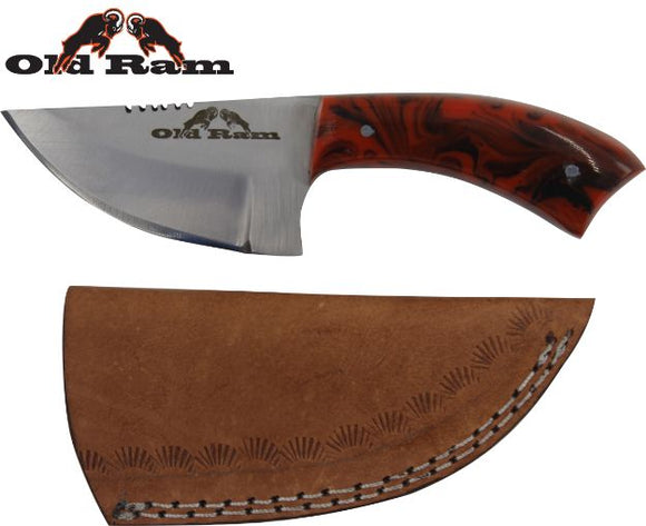 Old Ram Fix Blade Skinner comes with Sheath SKU OR-7014BP