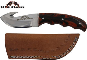 Old Ram Fix Blade Gut Hook Knife comes with Sheath SKU OR-8016RP