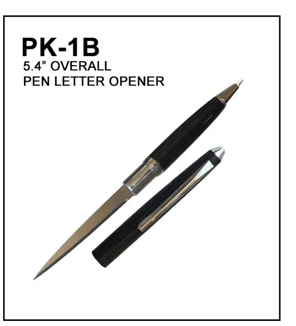 Pen w/Hidden Letter Opener Black SKU PK-1B