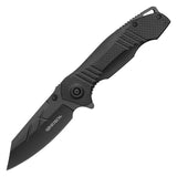 Wartech Tactical Spring Assist Folding Knife Black 3CR13 Steel Blade/Black Handle SKU PWT131BK