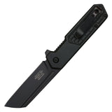 Wartech Spring Assist Folding Knife Black 3CR13 Stainless-Steel Blade/Black Handle SKU PWT459BK