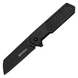 Wartech Spring Assist Folding Knife Black 3CR13 Stainless-Steel Blade/Black Handle SKU PWT459BK