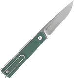 Ruike D712 Liner Lock Knife Satin Finish 8Cr13MoV Stainless-Steel Blade/Green G10 Handle SKU RKED712G