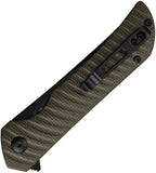 Ruike P122 Liner Lock Knife Black 14C28N Sandvik Stainless-Steel Blade/Black Sculpted Micarta Handle SKU RKEP122MB