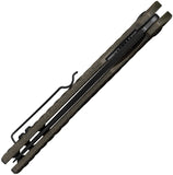 Ruike P122 Liner Lock Knife Black 14C28N Sandvik Stainless-Steel Blade/Black Sculpted Micarta Handle SKU RKEP122MB