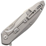 Ruike P128-SF Frame Lock Knife Bead Blast 14C28N Stainless-Steel Blade/420 Stainless-Steel Handle SKU RKEP128SF