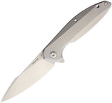 Ruike P128-SF Frame Lock Knife Bead Blast 14C28N Stainless-Steel Blade/420 Stainless-Steel Handle SKU RKEP128SF