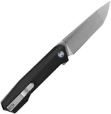 Ruike P166 Liner Lock Bead Blasted 14C28N Sandvik Stainless-Steel Blade/Black Aluminum Handle SKU RKEP166AB