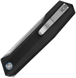 Ruike P166 Liner Lock Bead Blasted 14C28N Sandvik Stainless-Steel Blade/Black Aluminum Handle SKU RKEP166AB