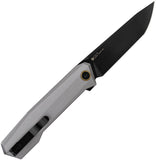 Ruike P166 Liner Lock Knife Black DLC Coated 14C28N Sandvik Stainless-Steel Blade/Gray Aluminum Handle SKU RKEP166AK