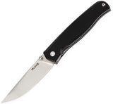 Ruike P661 Liner Lock Knife Satin Finish 14C28N Sandvik Stainless-Steel Blade/Black G10 Handle SKU RKEP661B