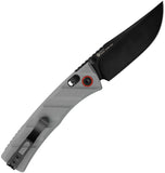 Ruike P856 Crossbar Lock Black 14C28N Sandvik Stainless-Steel Blade/Gray G10 Handle SKU RKEP856K