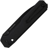 Real Steel Perix Crossbar Lock Knife Black PVD Coated Nitro V Steel Blade/Black G10 Handle SKU RS7121BB