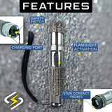 Jolt RhineStun Rechargeable Stun Flashlight w/Holster 75,000,000* SKU JRS75B