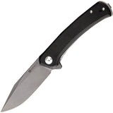 SENCUT Snap Liner Lock Knife Stonewash 9Cr18MoV Stainless Steel Blade/Black G10 Handle SKU SA05BV1