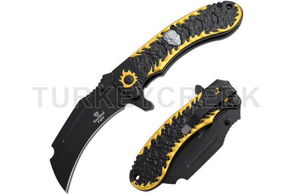 Snake Eye Tactical Spring Assist knife SKU SE-386GD