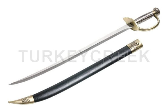 Pirates of Caribbean Cutlass Sword Bow Guard Saber with Scabbard 28
