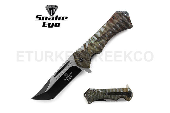 Snake Eye Tactical Spring Assist Knife SKU SE-5004GN