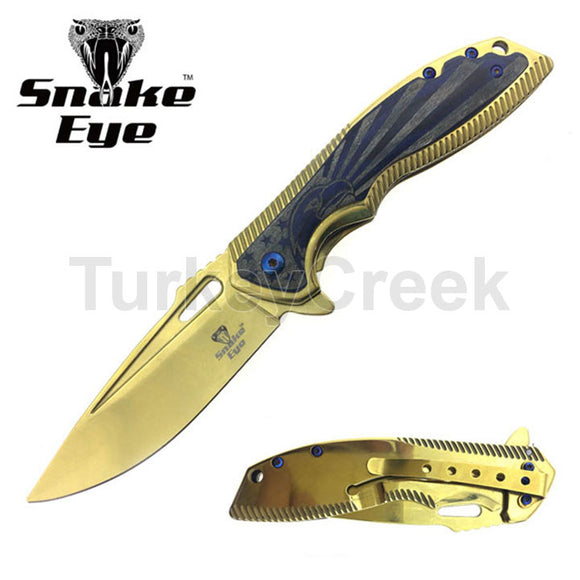 Snake Eye Tactical Spring Assist Knife SKU SE-5080GD