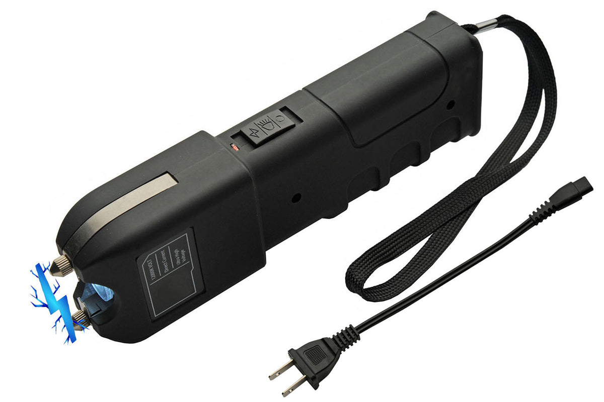 Black Spark Stun Gun/Flashlight 12,000K SKU SG-26009BK – Highlander ...