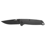 SOG Adventurer LB Blackout Lock Back Folding Knife SKU 13-11-01-43