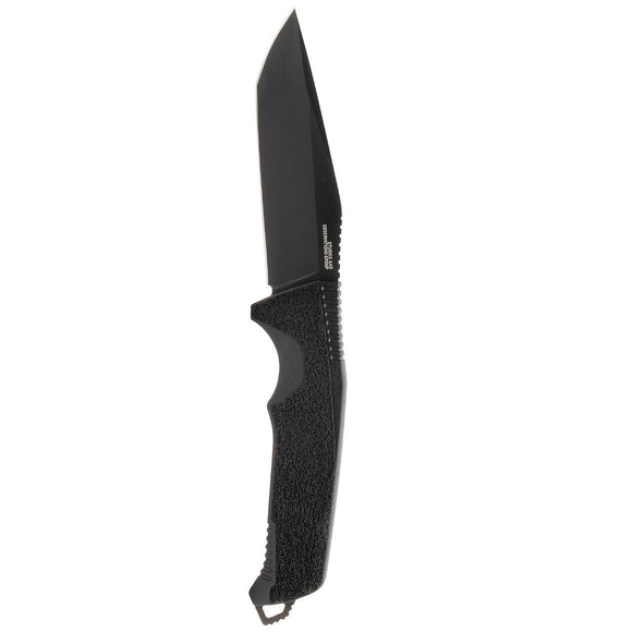 SOG Trident FX Blackout Fixed Blade Knife Tanto Straight Edge SKU 17-12-01-57