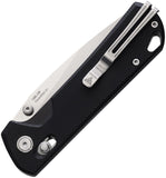 SRM 168L Ambi Lock Knife Satin Finish D2 Tool Steel Blade/Black G10 Handle SKU SRM168LGB