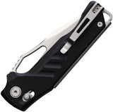 SRM 283X Ambi Lock Knife Brushed Finish D2 Tool Steel Blade/Black G10 Handle SKU SRM238XGB