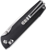 SRM 258L Ambi Lock Knife Brushed Finish D2 Tool Steel Blade/Black G10 Handle SKU SRM258LGB