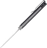 SRM 258L Ambi Lock Knife Brushed Finish D2 Tool Steel Blade/Black G10 Handle SKU SRM258LGB