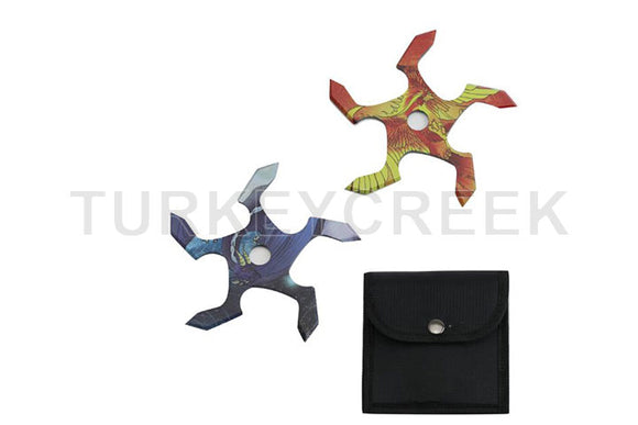 Snake Eye 2 Piece Throwing Star Set SKU ST-0319-13