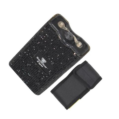 Snake Eye Tactical Rhinestone Stun Gun/LED Light 10M Volts Black SKU ST-100BBK