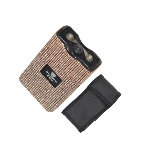 Snake Eye Tactical Rhinestone Stun Gun/LED Light 10M Volts Tan SKU ST-100BBR