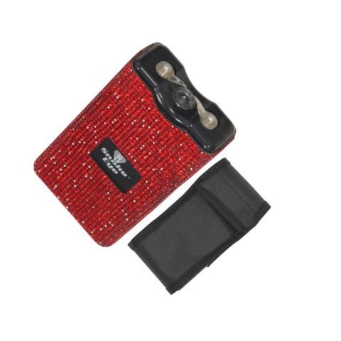 Snake Eye Tactical Rhinestone Stun Gun/LED Light 10M Volts Red SKU ST-100BGD