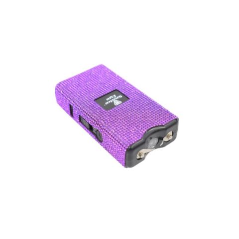 Snake Eye Tactical Rhinestone Stun Gun/LED Light 10M Volts Purple SKU ST-100BPU