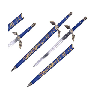 50" Blue Fantasy Metal Sword w/Scabbard SKU 787BL