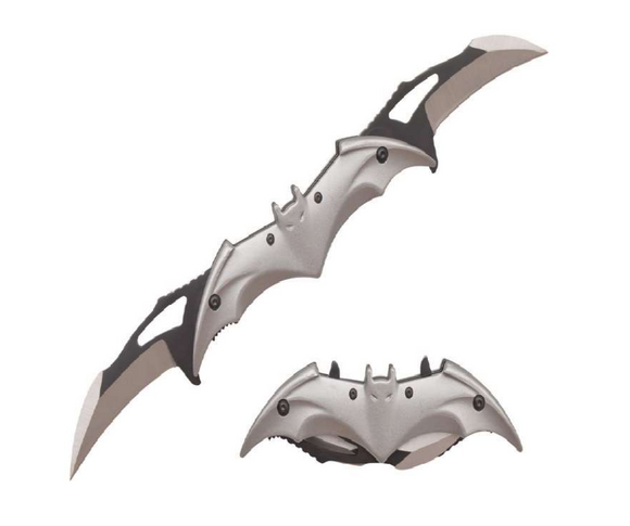 Twin Blade Spring Assist Bat Folding Knife SKU T27306SL/BK