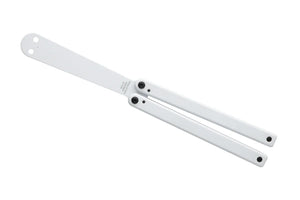 Squid Industries Squiddy Balisong Butterfly Trainer Safe and Legal High Impact Heat Resistant CPVC White SKU SI-SQDY