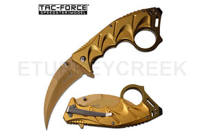 Tac-Force Spring Assist Knife SKU TF-957GD