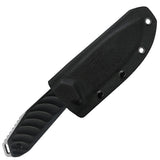 Takumitak Takumi Fixed Blade Knife w/Sheath D2 Polished Steel Blade/Black G10 Handle SKU TKF208SL