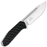 Takumitak Takumi Fixed Blade Knife w/Sheath D2 Polished Steel Blade/Black G10 Handle SKU TKF208SL