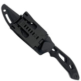 Takumitak Unhinged Fixed Blade Knife D2 Stonewash Steel Blade/Black G10 Handle SKU TKF209SW