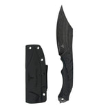 Takumitak Alert Fixed Blade Knife w/Sheath D2 Stonewash SS Blade/Black G10 Handle SKU TKF210SW